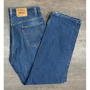 Vintage LEVIS Orange Tab Jeans Men’s 40x32 Denim 90s Y2K 505 Regular Straight